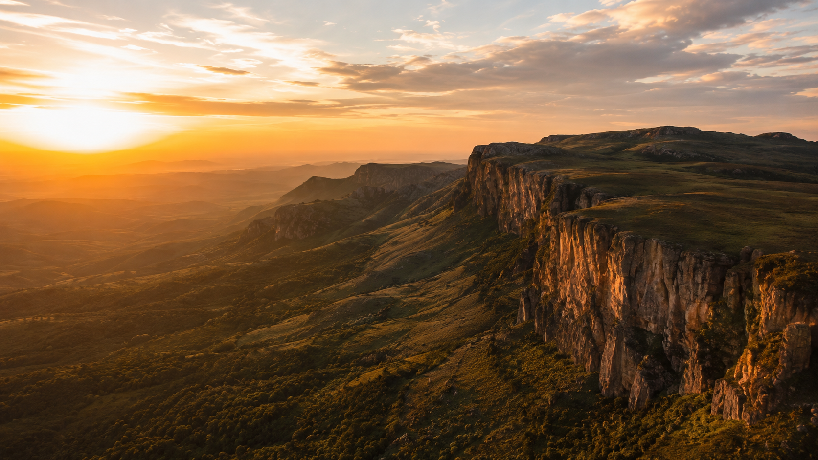 Serra da Canastra ao entardecer